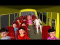 The Wheels on the Bus go round and round - 3D Animation English rhyme for children