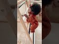 9 month old baby climbs a ladder by herself! 😮