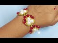 BICONE CRYSTAL BEADS RAKHI/ BRACELET #0279 / Easy Handmade Jewellery Making /HOW TO MAKE  BRACELET