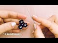 Falling Flower Earrings.DIY Beaded Earrings