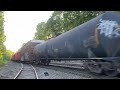 CSX M426 swiftly follows P448 with ballast cars and 478 leading
