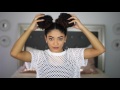 PERFECT DOUBLE BUNS - CURLY HAIR | jasmeannnn