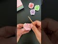 Sticky note origami rose shorts tutorial (Fumiaki Shingu) #origamirose #origami #paperrose