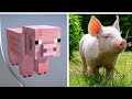 Reacting to Minecraft in real life