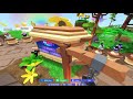I Covered My FRIENDS Base in BANANA PEELS, He Got MAD.. (Roblox Bedwars)
