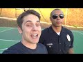 I CHALLENGED A POLICE OFFICER to Basketball Trick Shot H.O.R.S.E.!