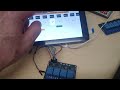 Raspberry Pi with touchscreen and relays
