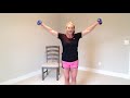25 min. UPPER BODY/AB STRENGTHENING WORKOUT, Easy to follow for seniors and beginners