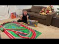 Josef - Model Railway & Toy Room 115 HORNBY PLAYTRAINS COMPLETE Track Mat Layout +Thomas Tank Engine