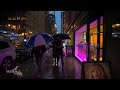 NYC Walk in the RAIN ☔ New York City at Night