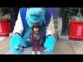 Boo meets Sulley at Disney California Adventure Park!