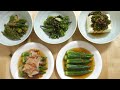 【5種涼拌秋葵小菜(常備菜)】簡單又消暑的料理♪吃起來很清爽又開胃喔！