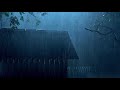 Remedy for insomnia, 10 minutes asmr sound of heavy rain and thunder helps you sleep well