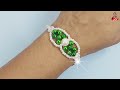 Easy N Simple Beads Rakhi N Bracelet Idea #0278 | Easy Jewellery Making  |  PEARL BRACELET