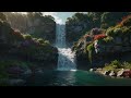 Waterfall with Relaxing Bird Sounds 🌿 For Stress Relief and Relaxation [Extended]