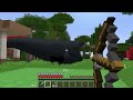 Mikey and JJ Found Scary Bloop Monster near Security Village in Minecraft Maizen