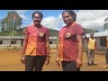 Kaware Primary School teacher and students uniforms presentation, By Inspector Thomas Kambaye