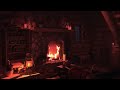 Wood Cabin Ambience | Heavy Blizzard Sounds for Sleep, Relaxation & Study with Fireplace Sounds
