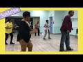 Tucker Tucka Quick in class line dance demo watch their feet and listen to the instructions