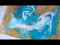 Texture Art Tutorial: Acrylic Techniques / Abstract painting on canvas