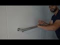 How to install towel rail bar - the EASY way