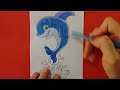 How to draw a dolphin 🐬| #drawingwithme #drawing #dolphin