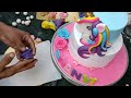 How To Make A Unicorn Cake  | Rainbow Unicorn Cake | Unicorn Theme Cake With Rainbow Look