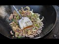 Amazing grandpa chef ! $0.3 fried pork egg rice | thai street food