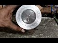a broken piston is made useful again by welding | Welding method of aluminum piston
