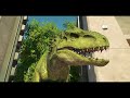 2x INDOMINUS REX vs 2x T-REX vs 2x INDORAPTOR (DINOSAURS BATTLE)  - Jurassic World Evolution 2