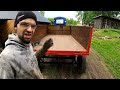 Breaking my homemade dump trailer while hauling rocks