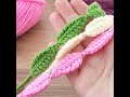 Wow, crocheted leaves lined up in rows turned out great /look what I made from knitted leaves