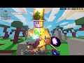 Using KILLAURA to CHEAT in a 1v1... (Roblox Bedwars)