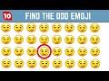 Find The Odd Emoji | Find The Odd One Out | Emoji Quiz😇😊 | Easy, Medium, Hard & Impossible #5