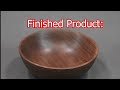 beginners woodturning How to turn your first bowl