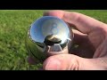I make an ''8 Ball'' out of solid Stainless Steel and Brass