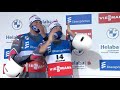 Kashkin/Korshunov (RUS) Hard Crash on Doubles Luge World Cup in Oberhof.