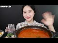 MUKBANG Spicy Chicken Feet🔥 Tuna Mayo Rice Ball | Real Sound MUKBANG | ASMR | EATING SOUND