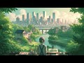 Painting the Cityscape Study Music | Relaxing Urban City Water Views - Anime Lofi for Concentration