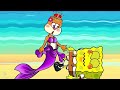 Pink Vs Yellow! Eating Emoji Foods challenge Mukbang! #Part 2 | Spongebob Animation Mukbang