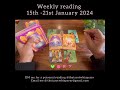 Weekly reading from 15th-21st January 2024 #weeklyhoroscope #weeklyreading #tarotreadings