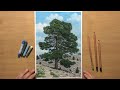 How to Make Pastel Paper with Clear Gesso | Pine Tree Drawing