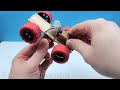 How To Make a Powered Car With Popsicle Sticks / Creative Ideas for DIY Popsicle Sticks