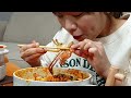 Sub)Real Mukbang- Bibimbap 🍱 Duck Bulgogi 🌶 Spicy Crab Stew 🦀 ASMR KOREAN FOOD