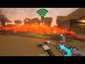 lava phyiscs with different internet in Minecraft