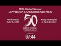 Fielding Graduate University 2024 50th Anniversary Global Session Convocation & Graduation Ceremony