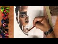 Drawing Black Panther star Chadwick Boseman Part 1 | RM Designs15