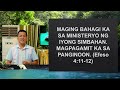 Ang Kahalagahan ng Pagtitipon (Importance of Fellowship)
