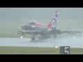 INCREDIBLE RAF Typhoon display in torrential rain - RIAT '23