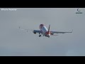 2X WET RUNWAY TAKEOFF Easyjet A320 at Madeira Airport